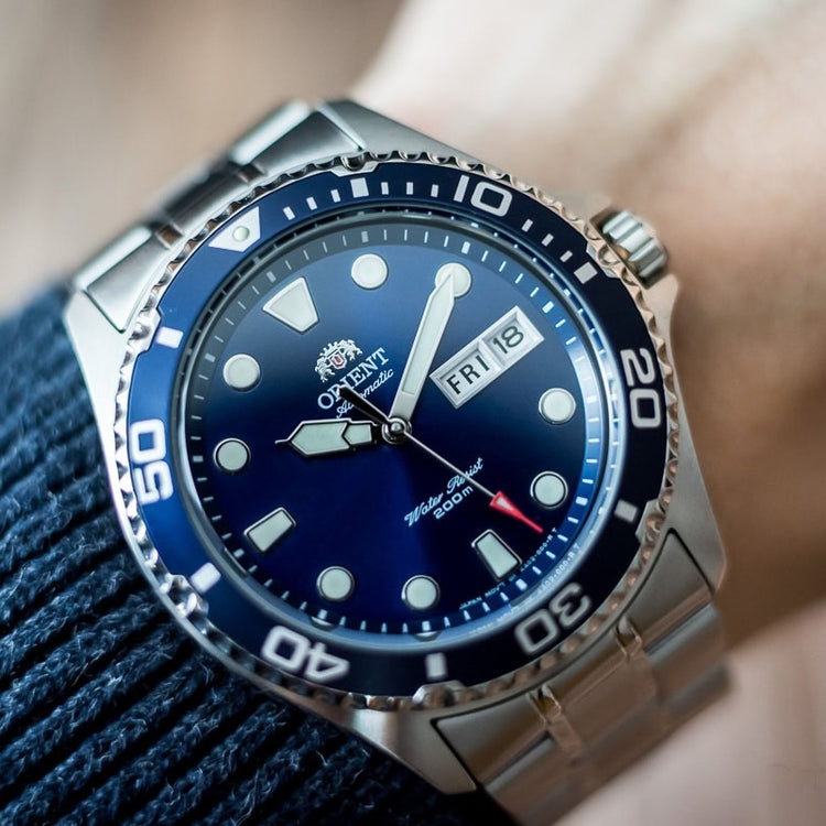 ORIENT Men's RAY II Automatic Power Reserve Watch Blue image 1