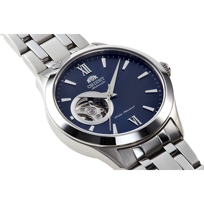 ORIENT Men's Automatic Classic Open Heart Stainless Steel Bracelet Watch AG03001D image 2