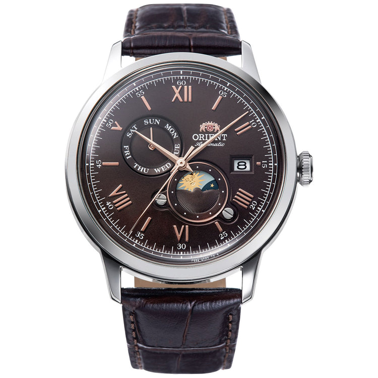 ORIENT Men's Bambino Moonphase Automatic Classic Watch RA-AK0804Y image 0