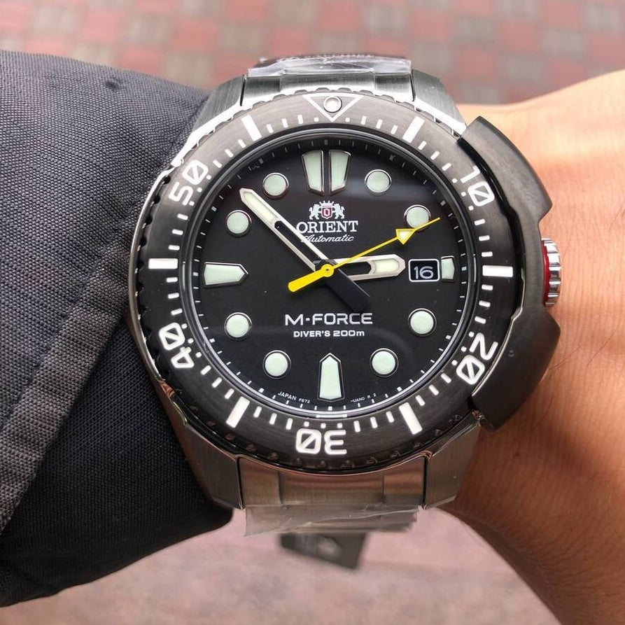 ORIENT Men's M-FORCE Automatic Divers Watch RA-AC0L01B00B image 4