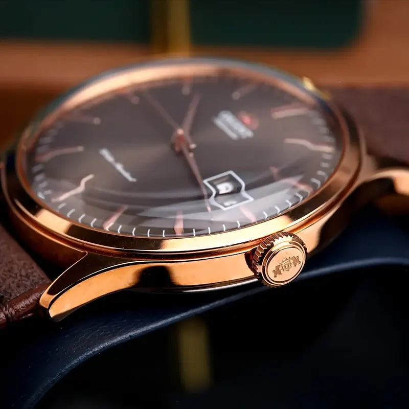 ORIENT Men's Automatic Bambino Leather Watch RA-AC0P04Y image 2