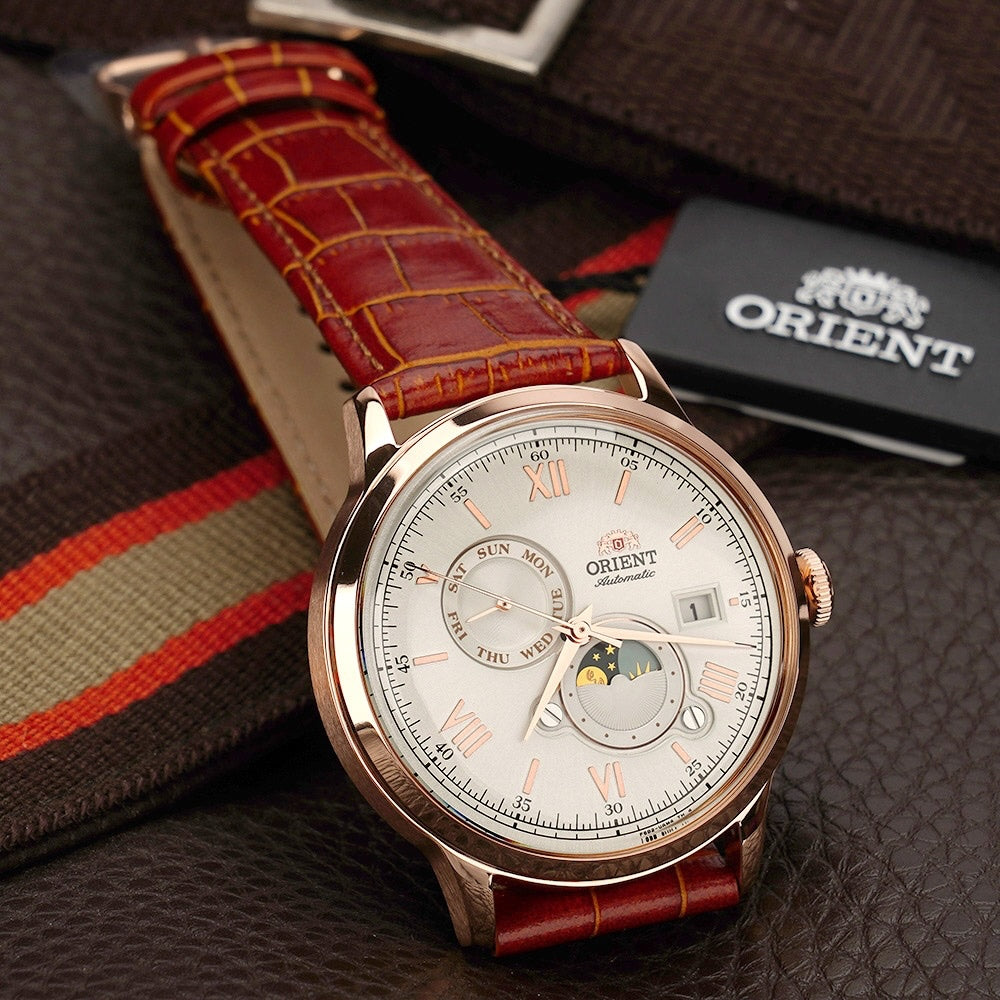 ORIENT Men's Bambino Moonphase Automatic Classic Watch RA-AK0801S image 3