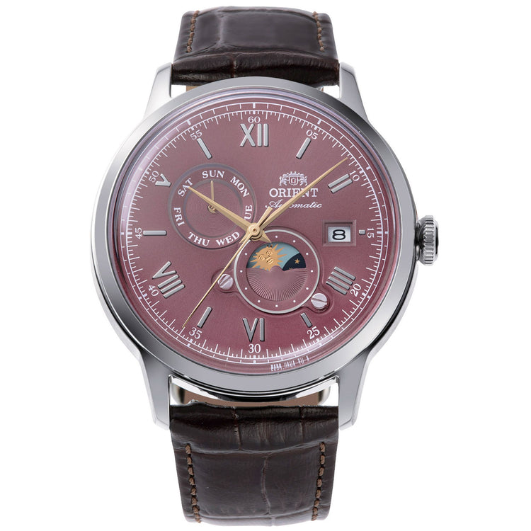 ORIENT Men's Bambino Moonphase Automatic Classic Watch RA-AK0807R image 0