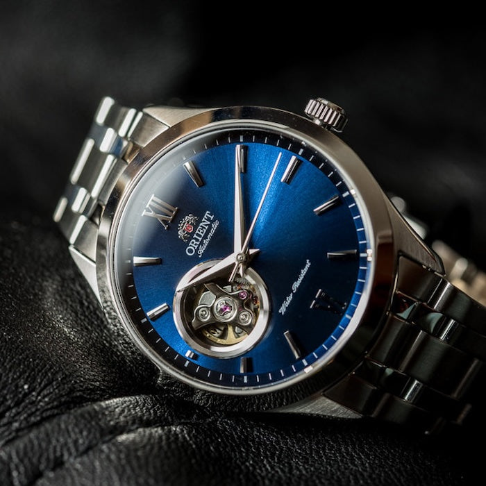 ORIENT Men's Automatic Classic Open Heart Stainless Steel Bracelet Watch AG03001D image 1