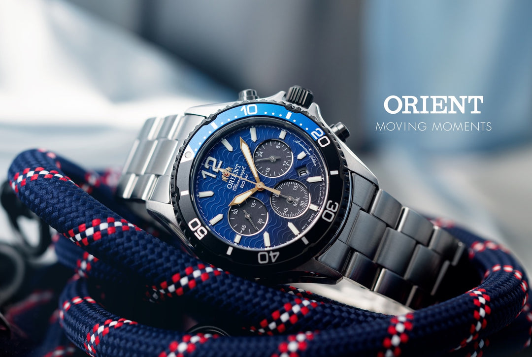 ORIENT Men's Solar Mako Diver 20th Anniversary Limited Edition Chronograph Watch RA-TX0208L10B image 3