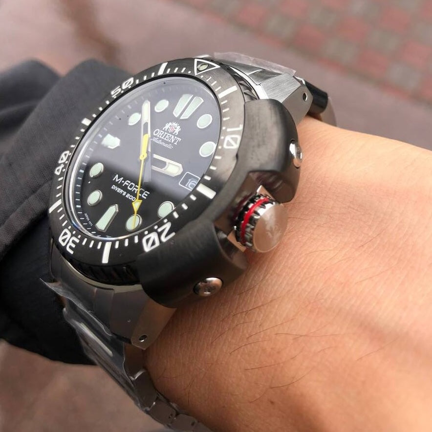 ORIENT Men's M-FORCE Automatic Divers Watch RA-AC0L01B00B image 7