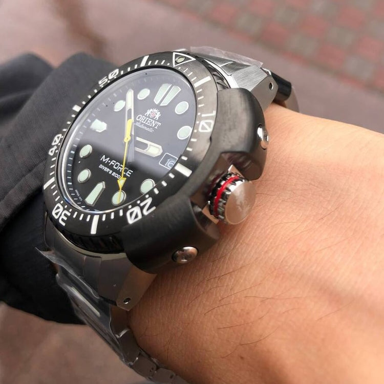 ORIENT Men's M-FORCE Automatic Divers Watch RA-AC0L01B00B image 7