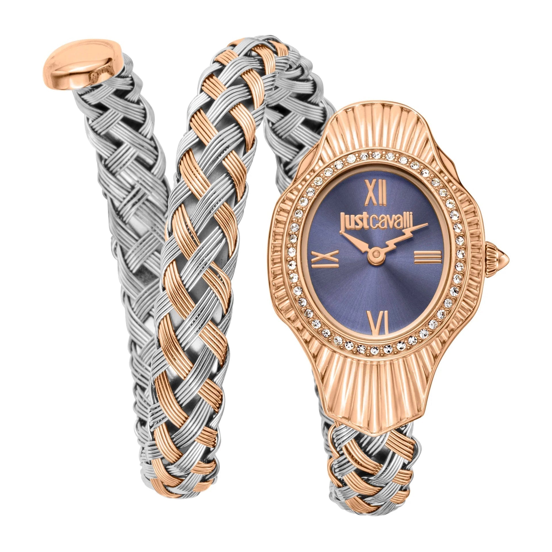Just Cavalli Signature Snake Twined Two Tones RG Blue image 0