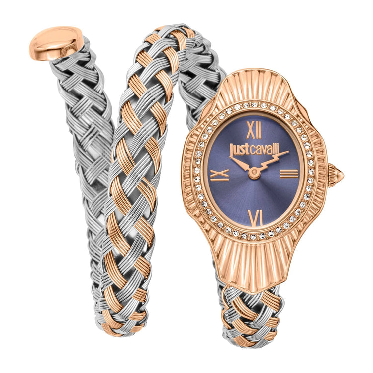 Just Cavalli Signature Snake Twined Two Tones RG Blue image 0