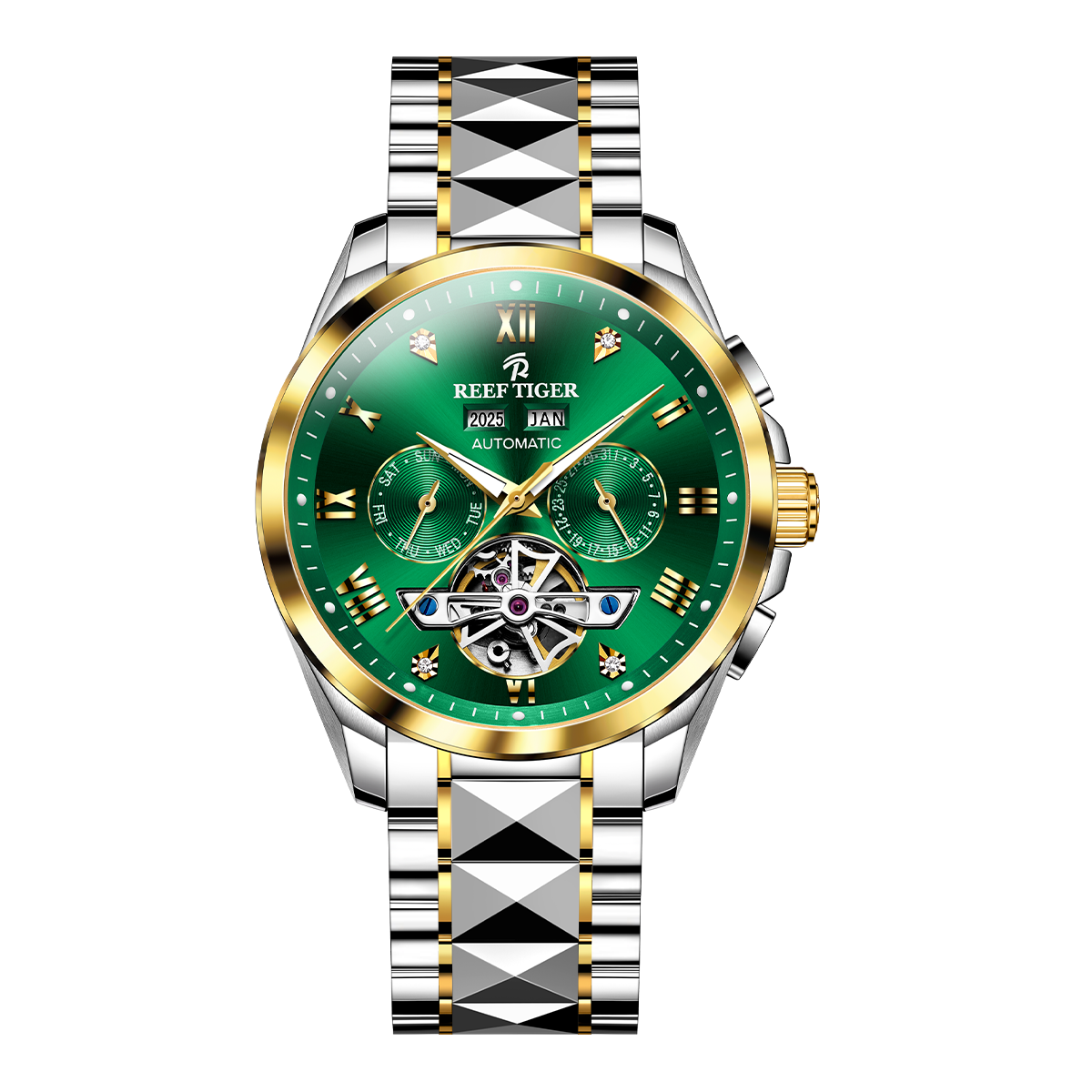 Reef Tiger Men's Classic Motion Day Date Automatic Watch RGA8235 image 0