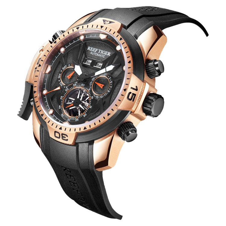 Reef Tiger Men's Aurora Transformers Skeleton Automatic Mechanical Watch image 8