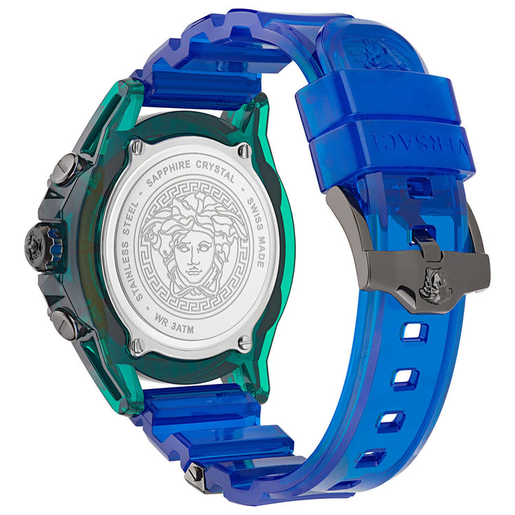 Versace Men's Iconic Watch Chronograph Active Green image 1