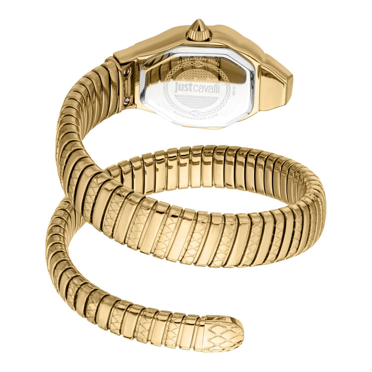 Just Cavalli Signature Snake Aria Yellow Gold Champagne image 1