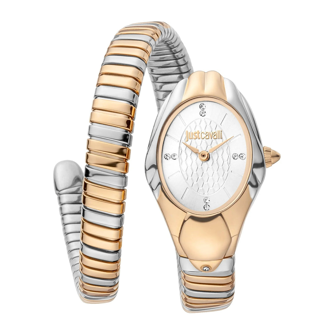 Just Cavalli Signature Snake Prestigio Two Tones RG Silver image 0