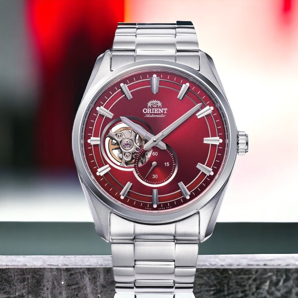 ORIENT Men's Contemporary Automatic Open Heart Classic Watch RA-AR0010R image 1
