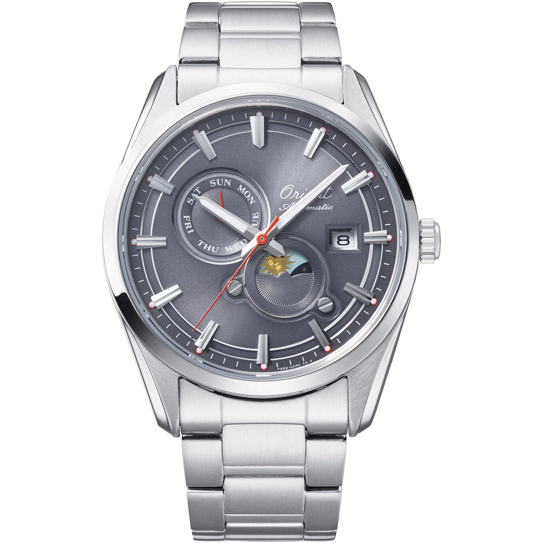 ORIENT Men's Stretto Sun & Moon 75th Anniversary Automatic Diver Watch RA-AK0311N image 0