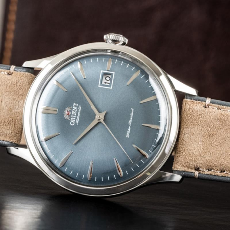 ORIENT Men's Automatic Bambino Leather Watch RA-AC0P03L image 1