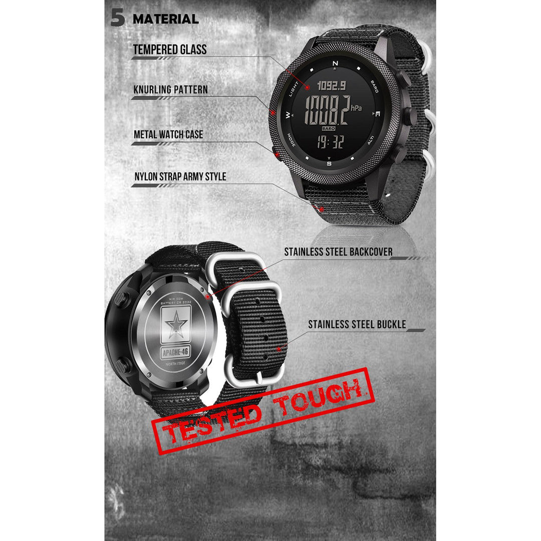 NORTH EDGE Tactical Apache 46 Watch Silicone image 13