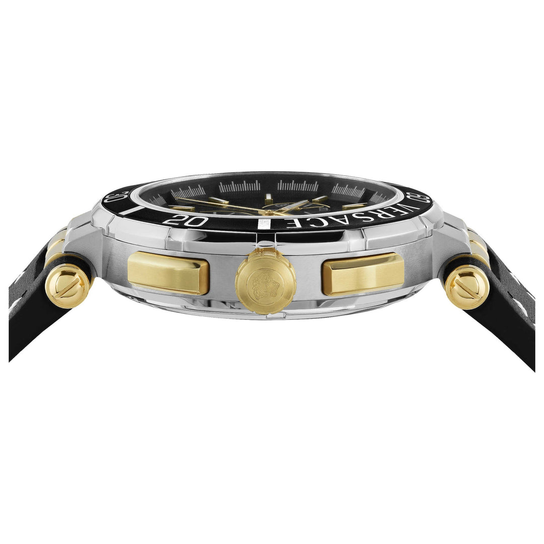 Versace Men's Watch 45mm Greca Chronograph Black image 2