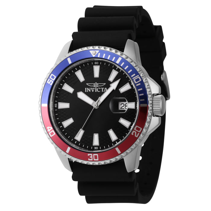 INVICTA Men's Pro Diver Silicone 45mm Watch Pepsi image 0