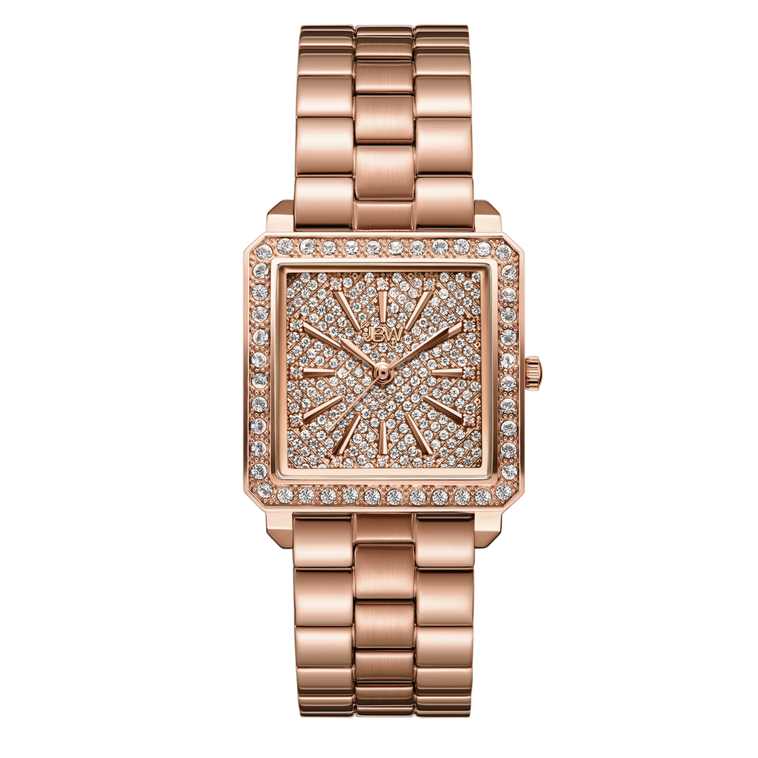 JBW Cristal 28 Rose Gold + Bracelet Watch