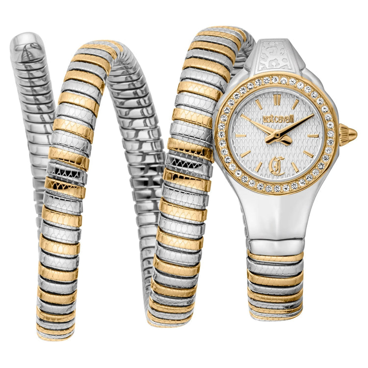 Just Cavalli Signature Snake Vita Two Tones YG Silver image 0