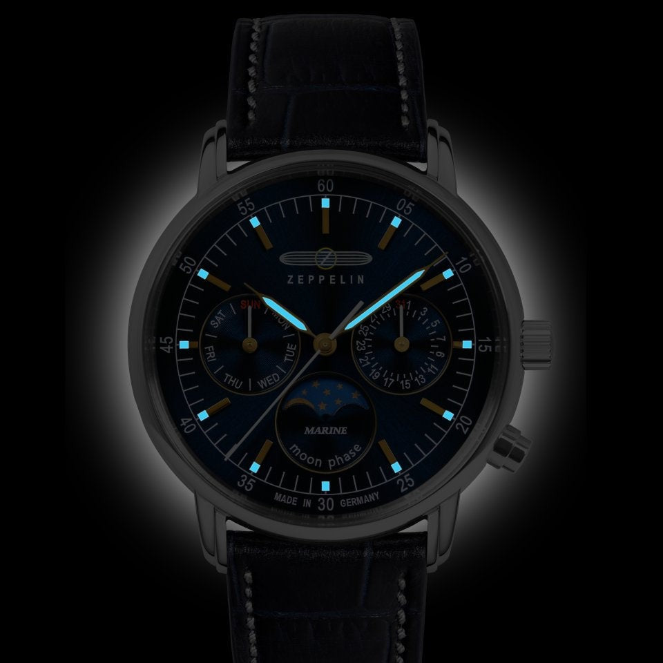 ZEPPELIN Lady LZ 14 Marine Moonphase 86353 Watch image 1