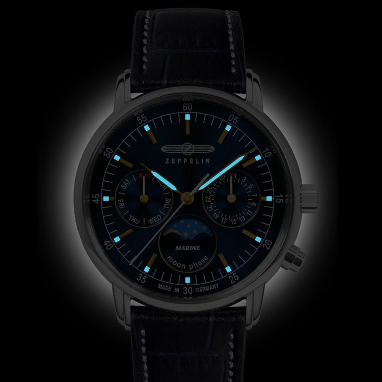 ZEPPELIN Lady LZ 14 Marine Moonphase 86353 Watch image 1