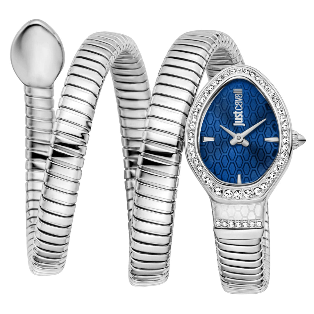 Just Cavalli Signature Snake Carezza Silver Night blue image 0