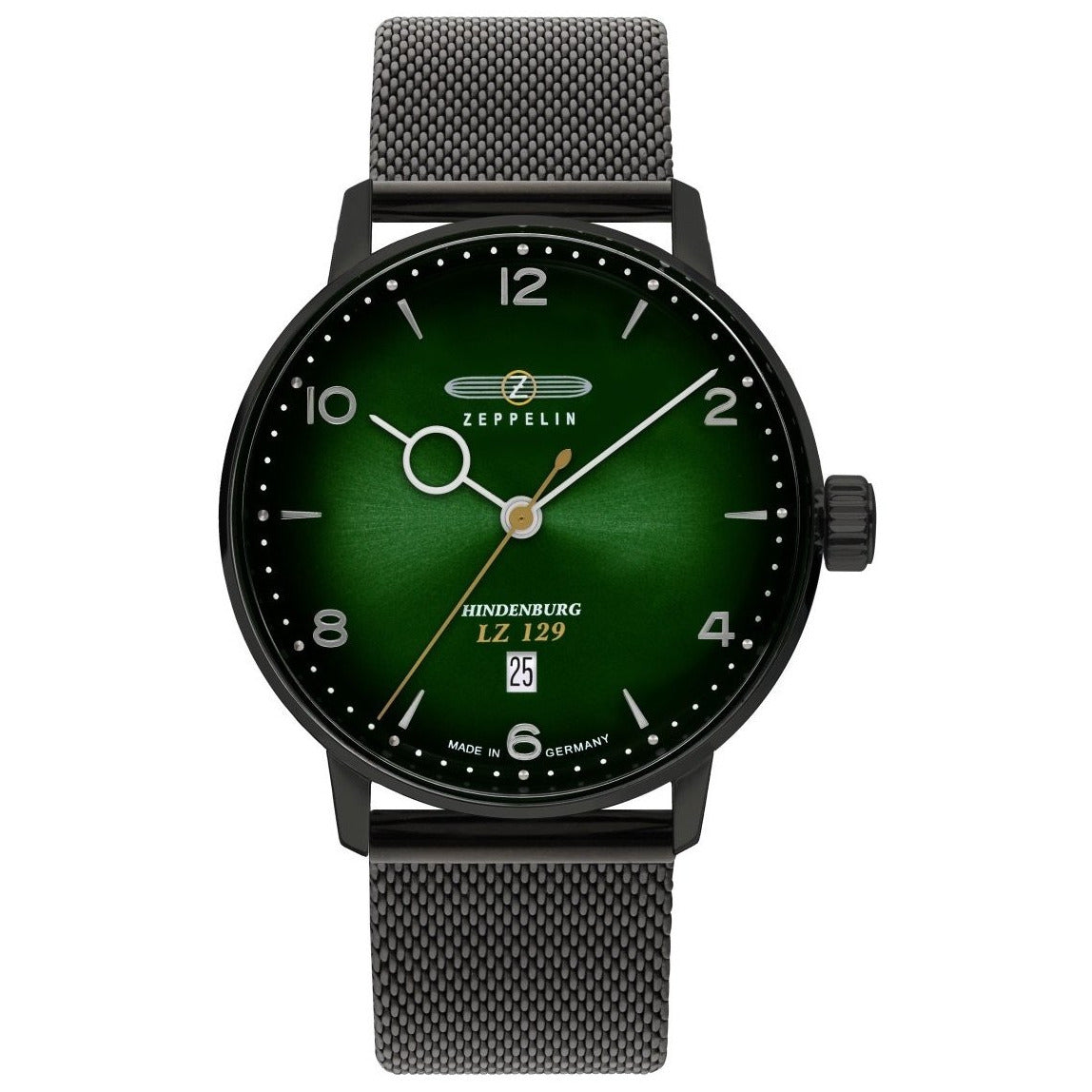 ZEPPELIN Hindenburg LZ Classic Green Milanese Watch image 0