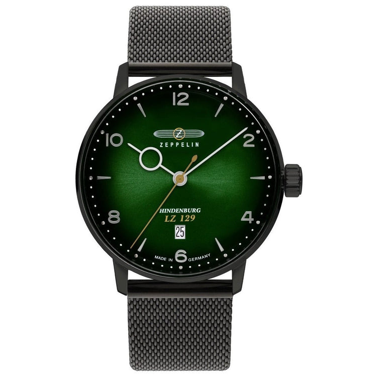 ZEPPELIN Hindenburg LZ Classic Green Milanese Watch image 0