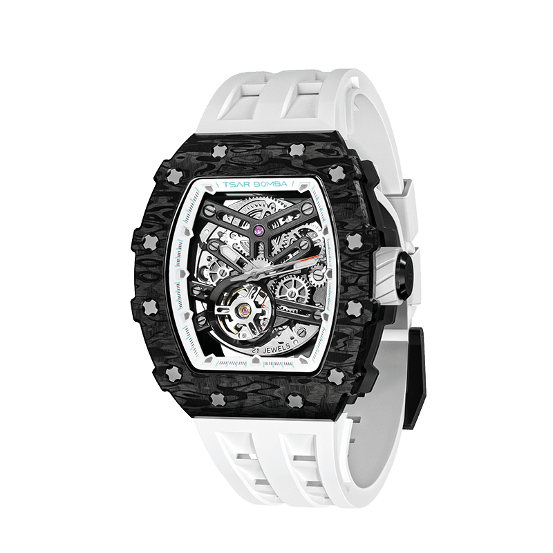 TSAR BOMBA Elemental-Carbon Fiber Automatic Watch TB8208CF