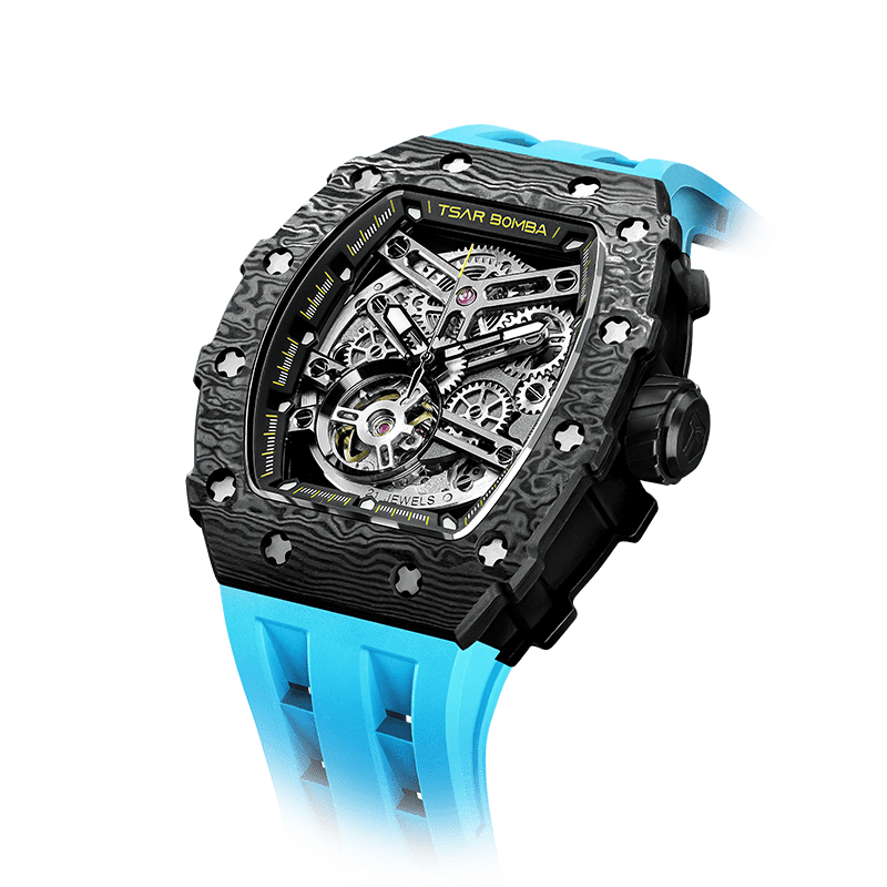 TSAR BOMBA Elemental-Carbon Fiber Automatic Watch TB8208CF