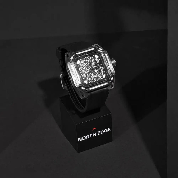 NORTH EDGE Tactical Space-X Automatic Watch Silver / Black image 5