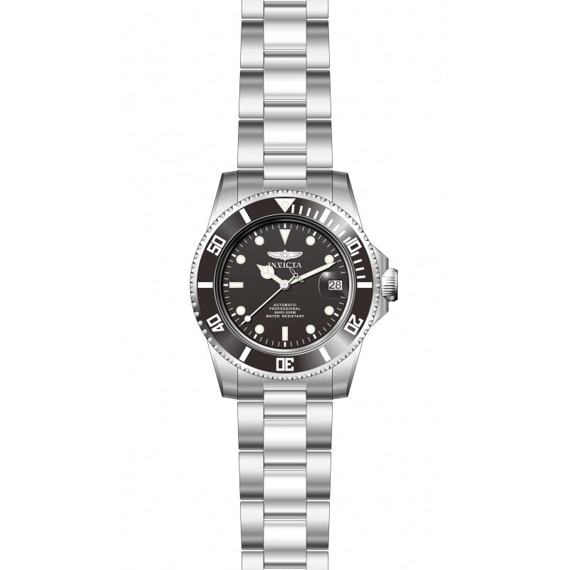 INVICTA Men's Pro Diver Automatic 40mm Watch Silver/Black