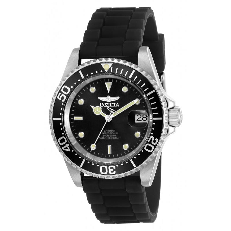 INVICTA Men's Pro Diver Automatic 40mm Silicone Strap 200m Watch