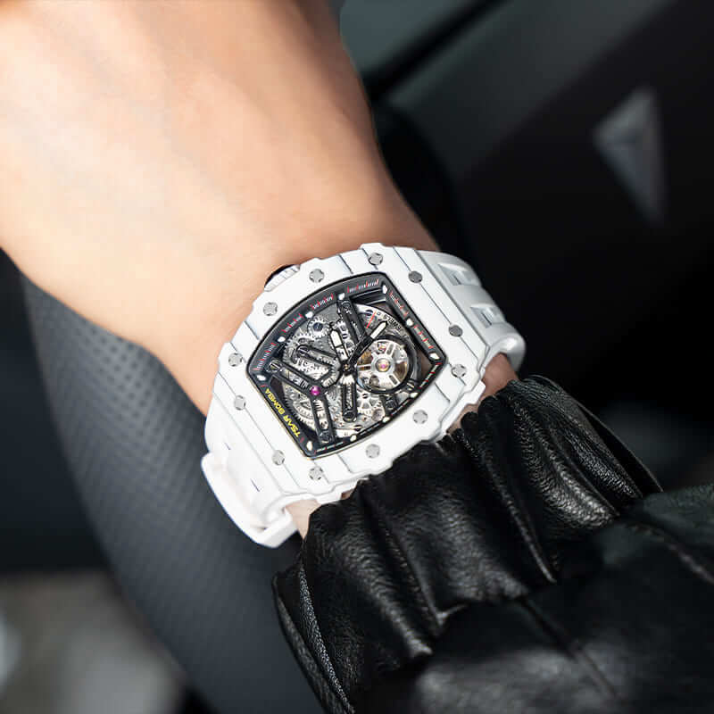 TSAR BOMBA Elemental-Carbon Fiber Automatic Watch TB8208CF