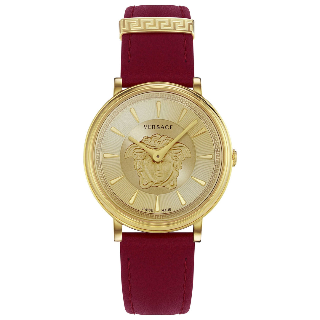Versace Ladies Watch V-Circle 38mm Red Burgundy image 0