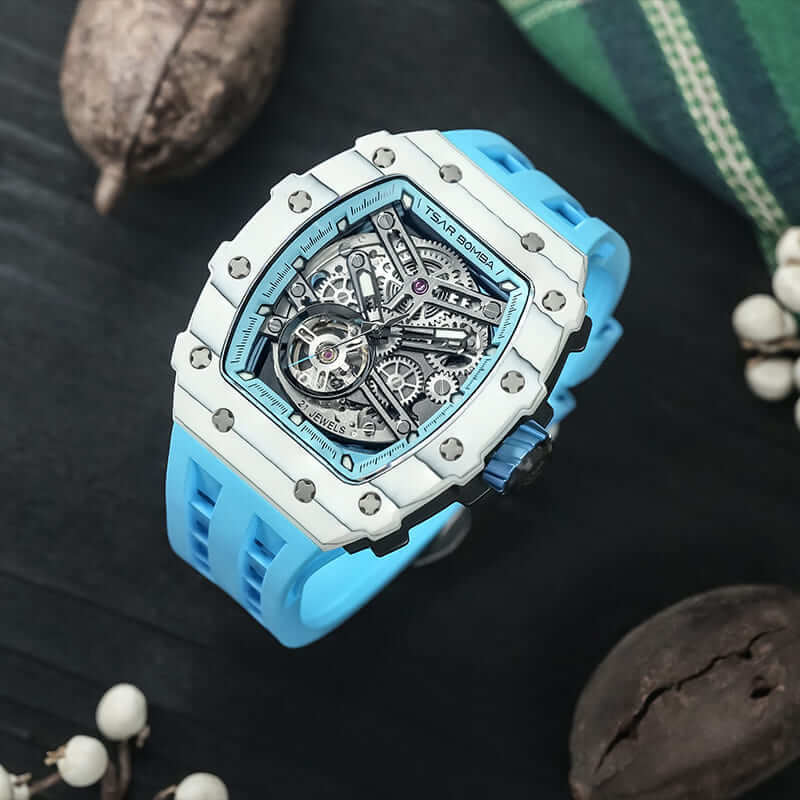 TSAR BOMBA Elemental-Carbon Fiber Automatic Watch TB8208CF