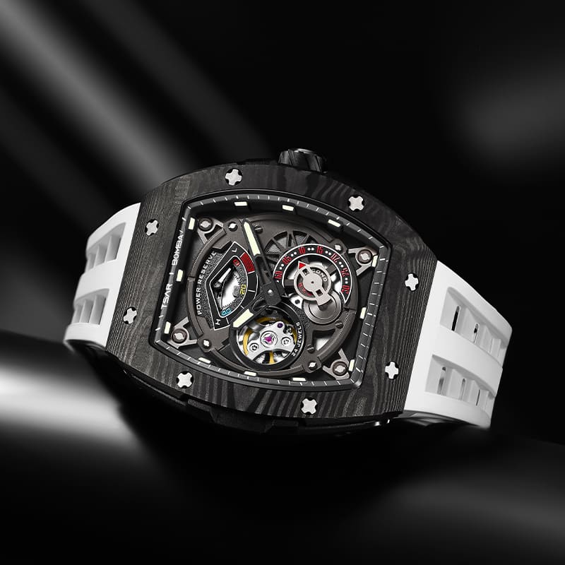 TSAR BOMBA Elemental-Carbon Fiber Automatic Watch TB8210CF