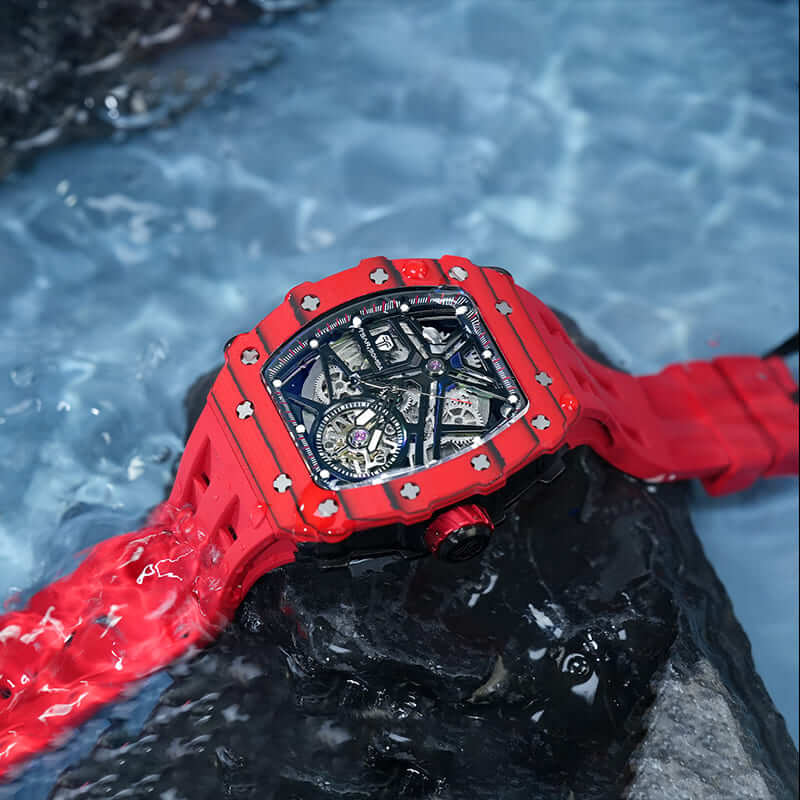 TSAR BOMBA Elemental-Carbon Fiber Automatic Watch TB8209CF