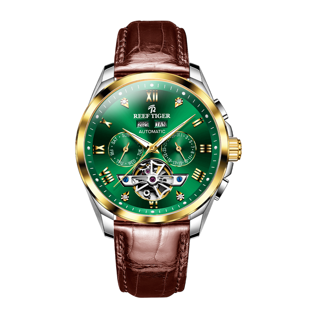 Reef Tiger Men's Classic Motion Day Date Automatic Watch RGA8235 image 7
