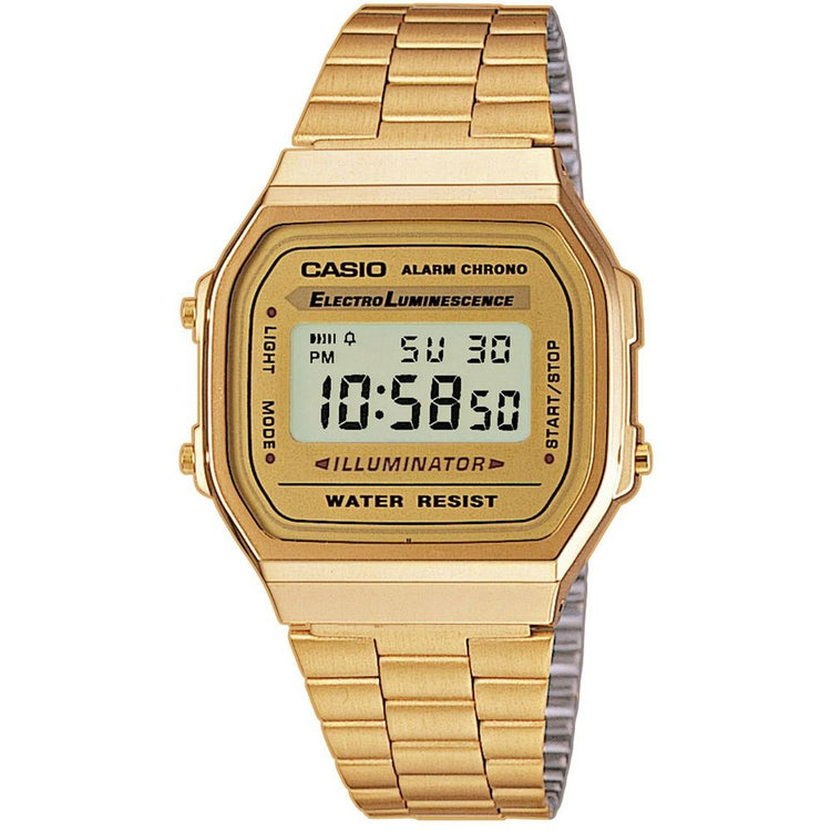 CASIO Vintage Retro Gold Watch A168WG-9WDF image 0