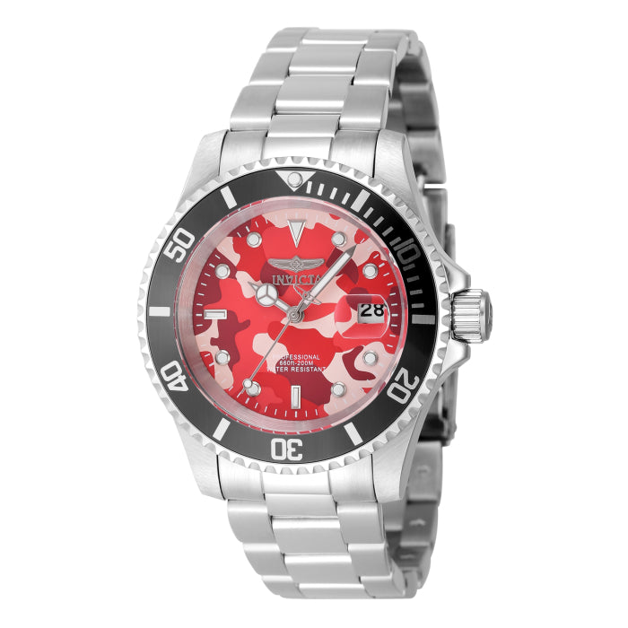 INVICTA Men's Pro Diver Camo 40mm Watch Red image 0