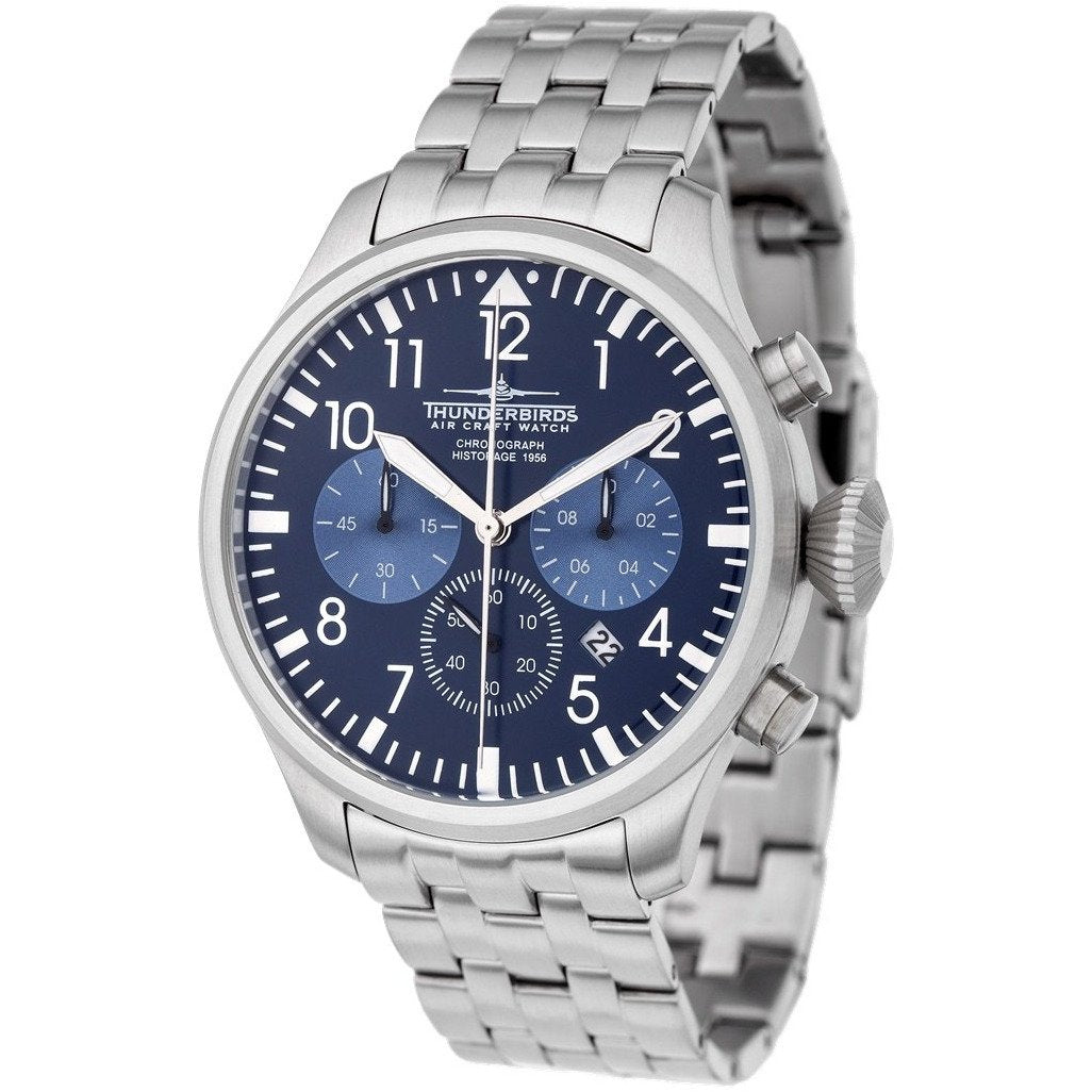 THUNDERBIRDS Historage Chronograph Watch Blue Steel image 0