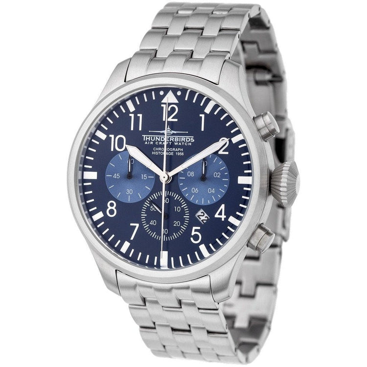 THUNDERBIRDS Historage Chronograph Watch Blue Steel image 0