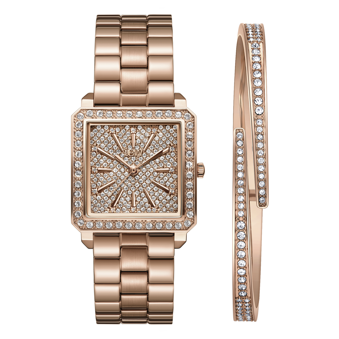 JBW Cristal 28 Rose Gold + Bracelet Watch