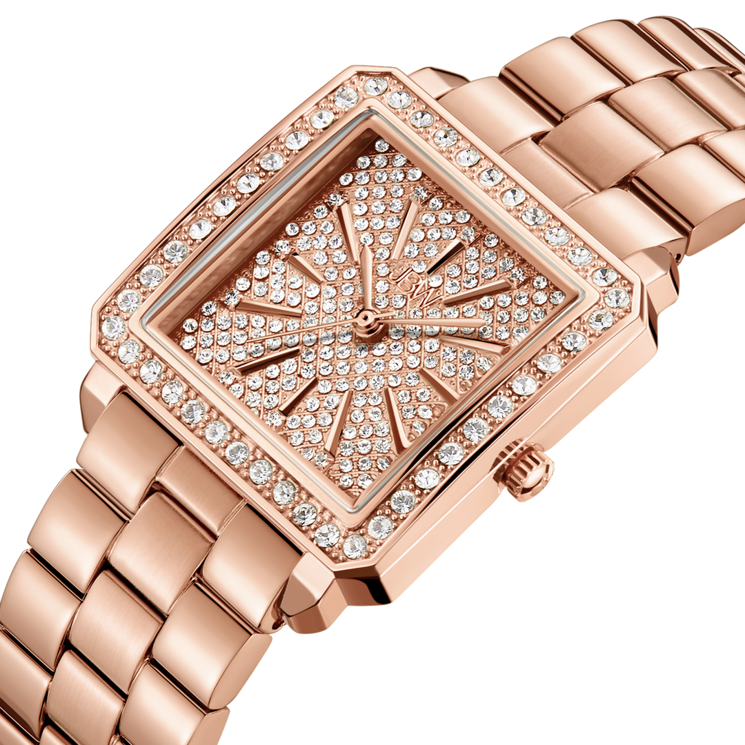 JBW Cristal 28 Rose Gold + Bracelet Watch