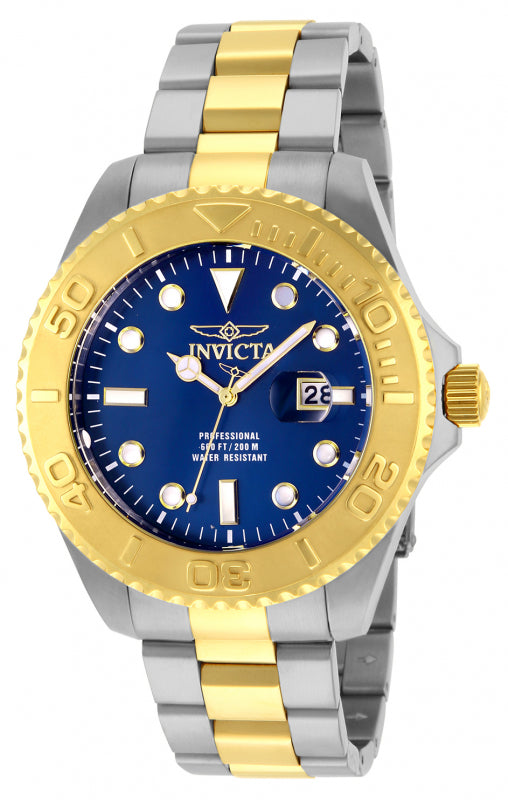 INVICTA Men's Pro Diver 47mm Oyster Bracelet Watch Two Tone/Maldives Blue