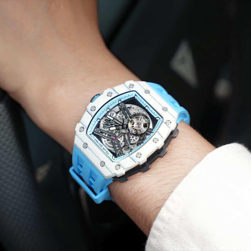 TSAR BOMBA Elemental-Carbon Fiber Automatic Watch TB8208CF